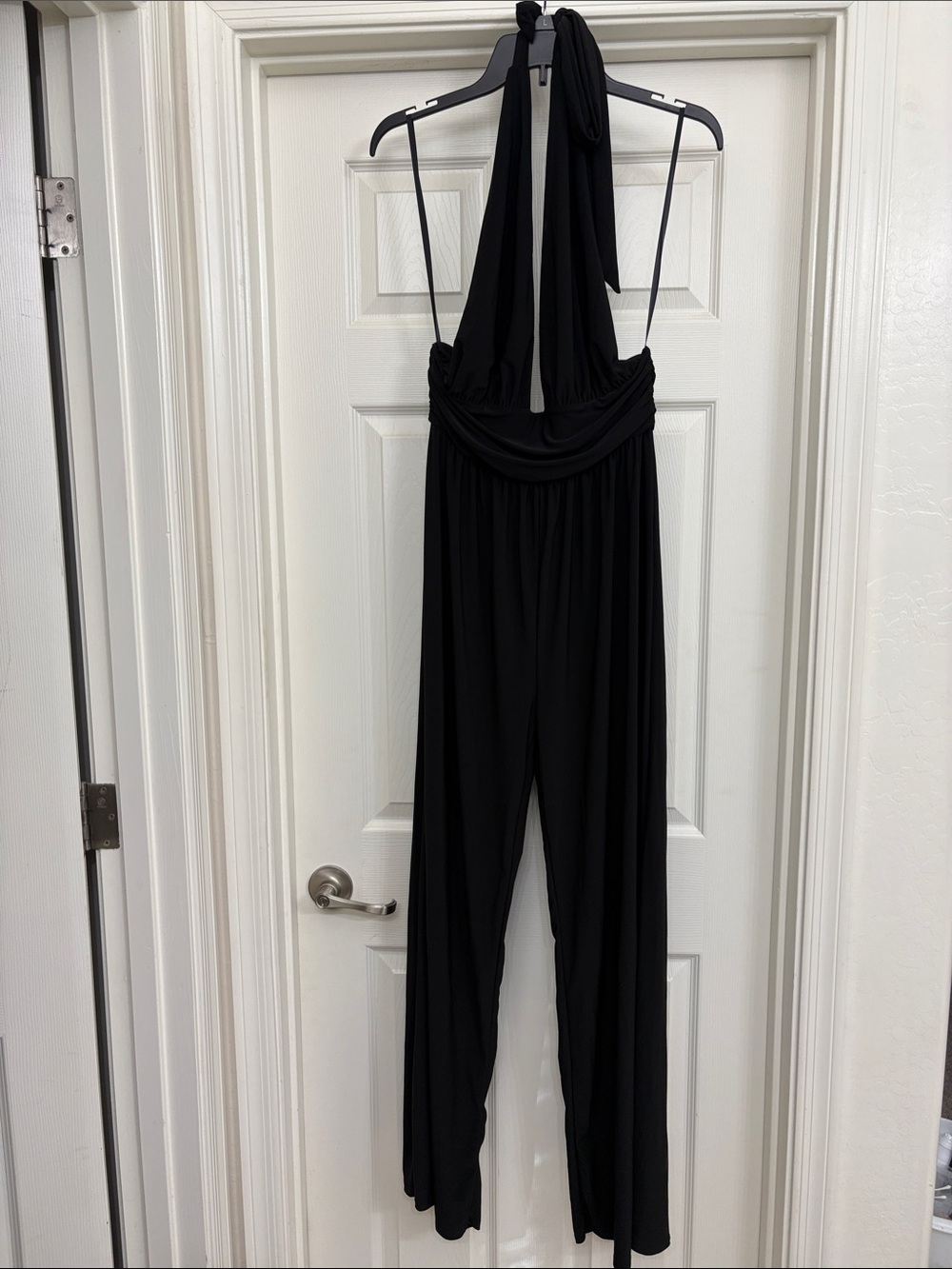 Windsor Black Halter Wide-Leg Jumpsuit